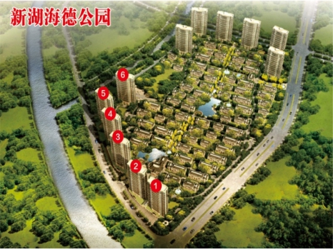看海看公园140平得房180平388万 新湖海德公园